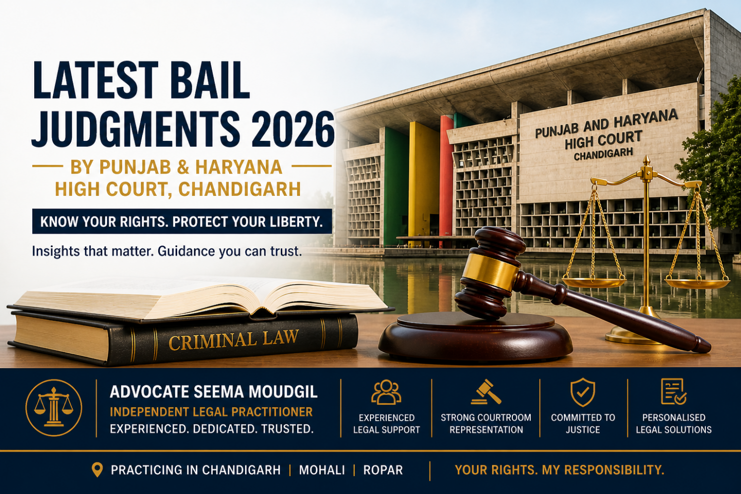 Bail Law Updates 2026 Punjab and Haryana High Court latest criminal updates of p&h high court by adv seema moudgil